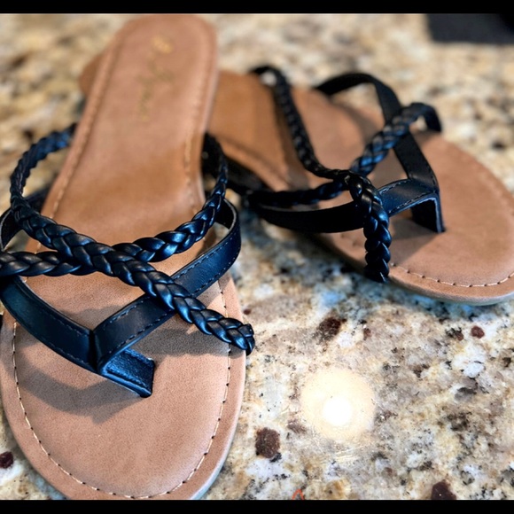 Chain Rope Slide Sandals - Picture 1 of 5